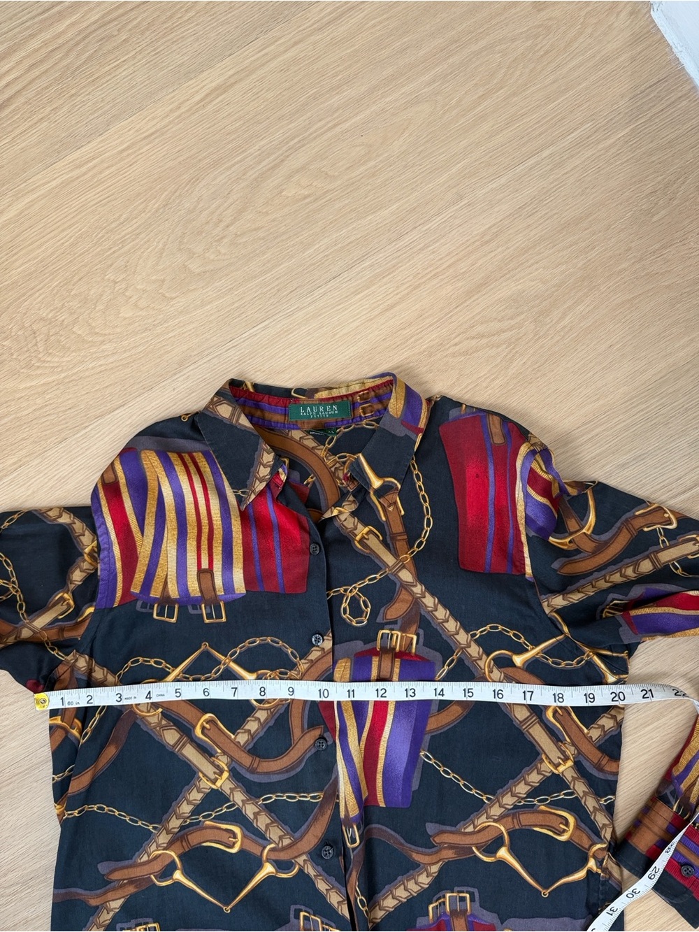 Vintage Ralph Lauren Equestrian Button Down Shirt PL - Picture 4 of 5